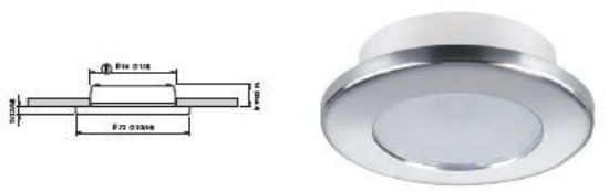 luz-ted-c-ip-led-cal-2w-1030v-inox-1p