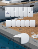 Imagen de BUMPER PLASTIMO 3/4 BLANCO ALL PONTOONS