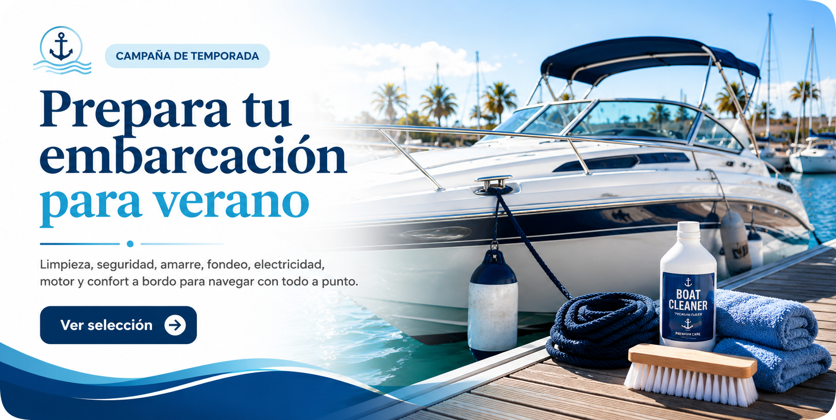 Prepara tu embarcación para verano